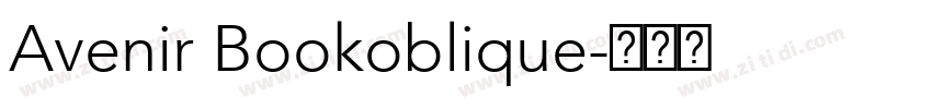 Avenir Bookoblique字体转换